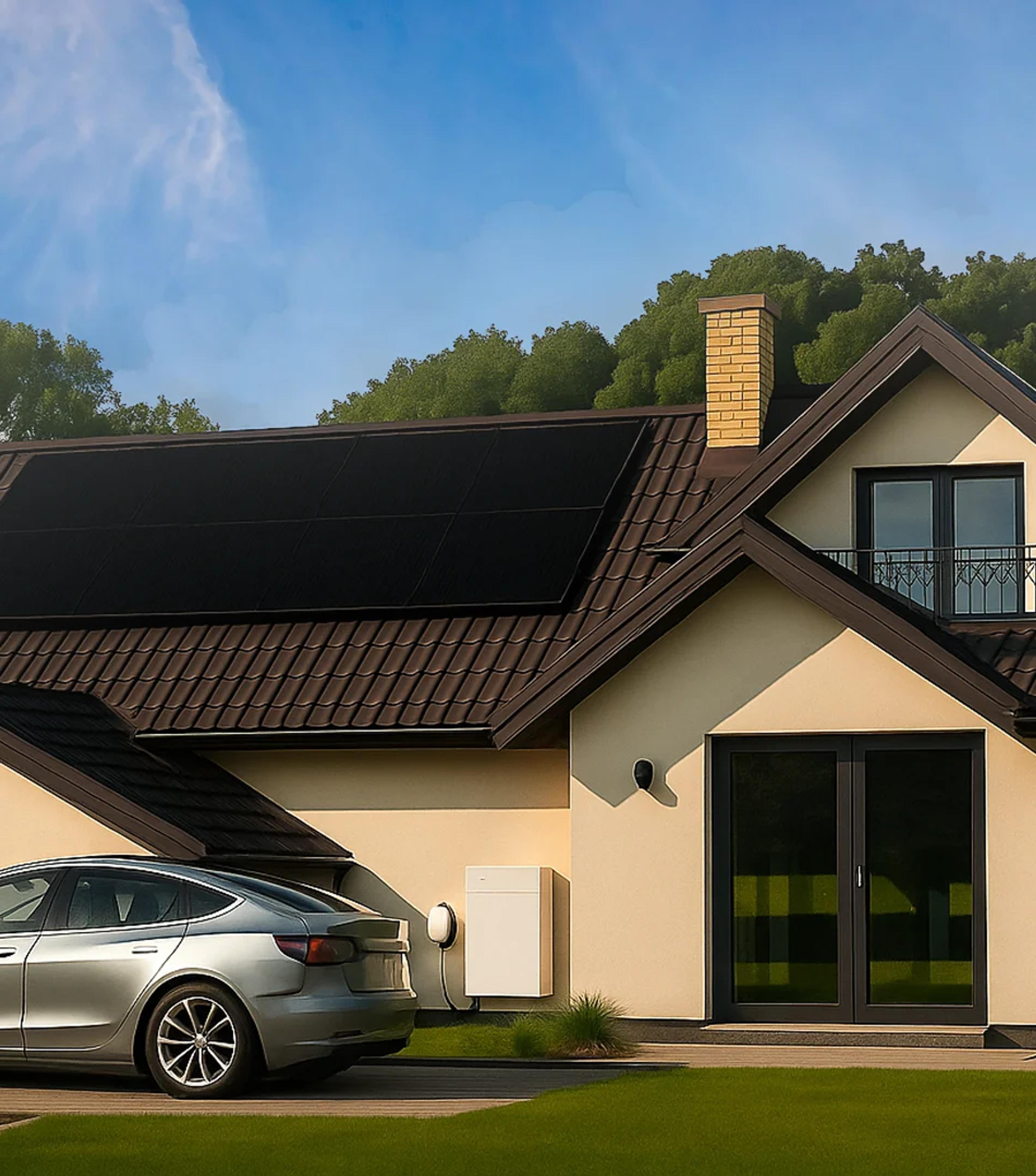 Fotowoltaika z magazynem energii i ładowarką samochodową