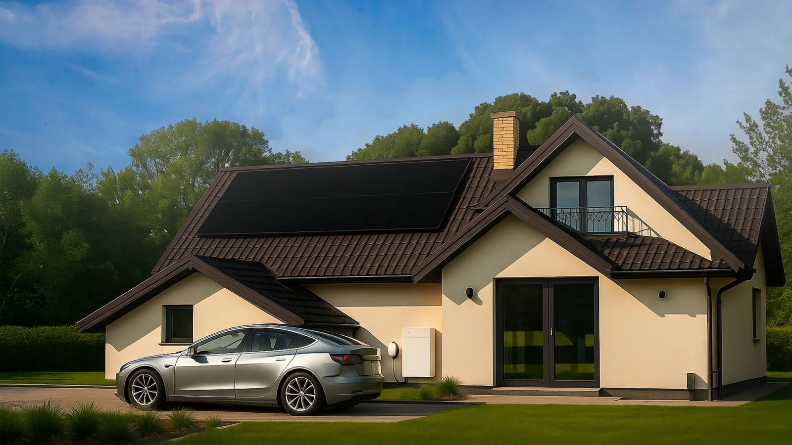 Fotowoltaika z magazynem energii i ładowarką samochodową