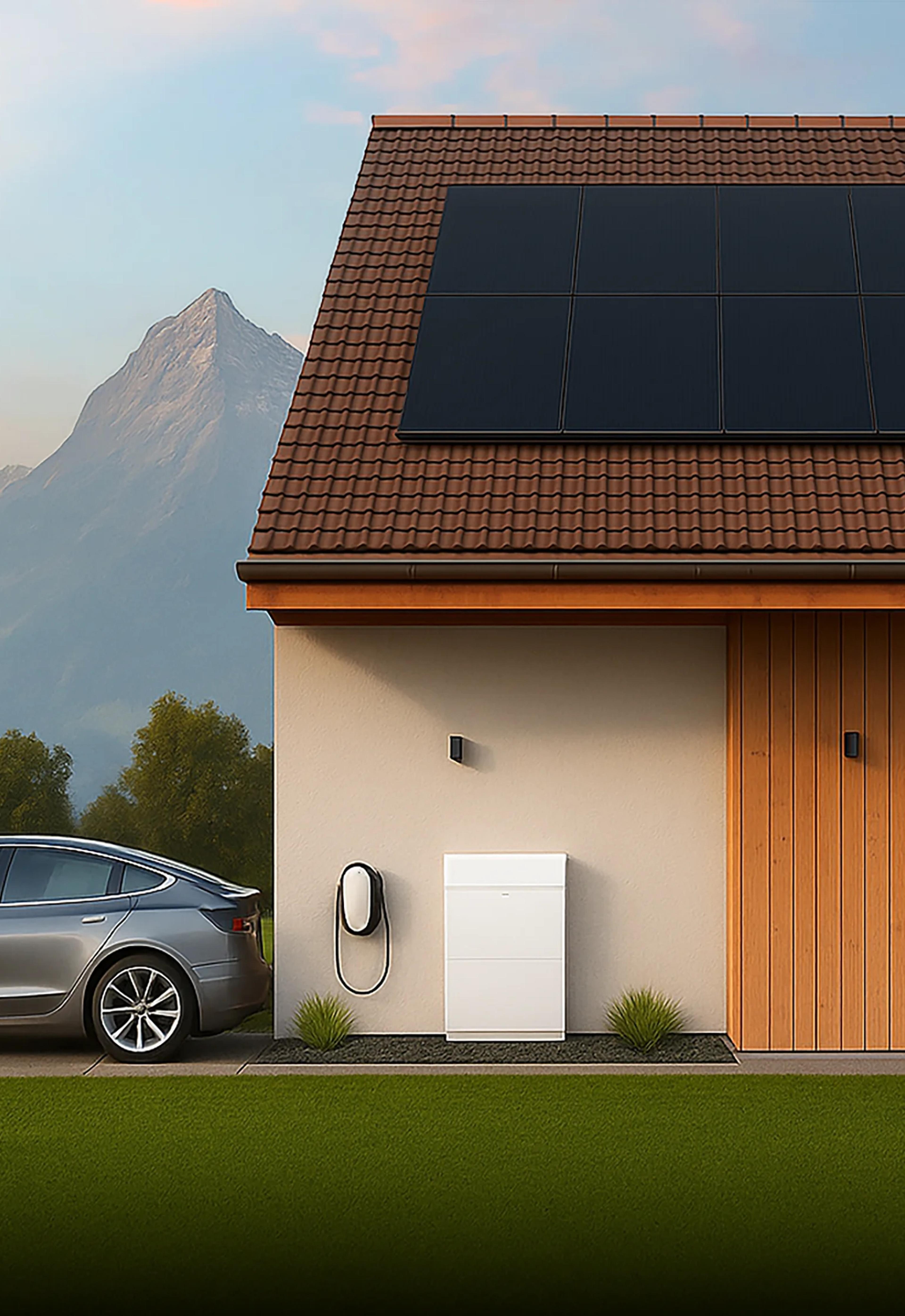 Mémoire, voiture et station de recharge en une seule image