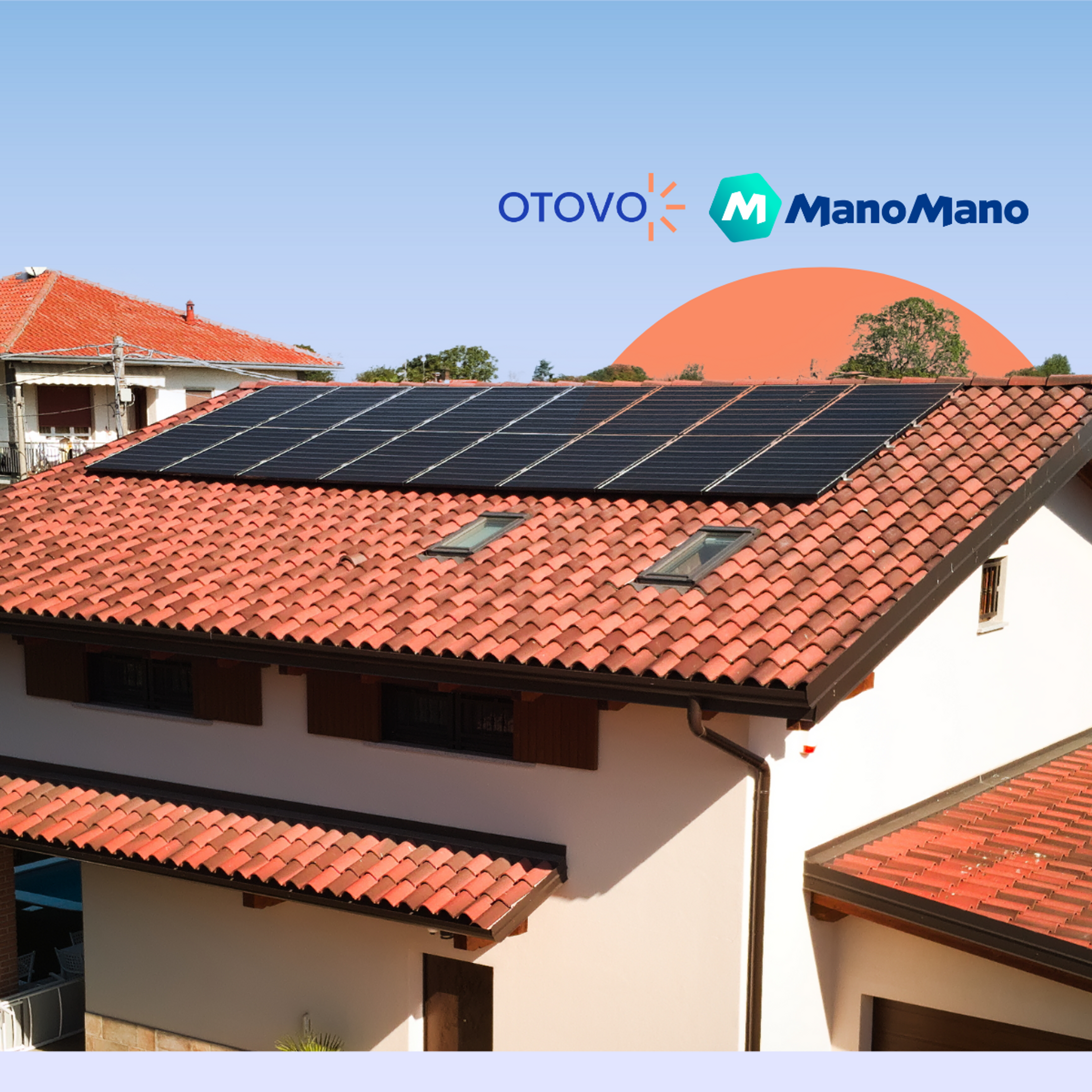 solar panels on roof