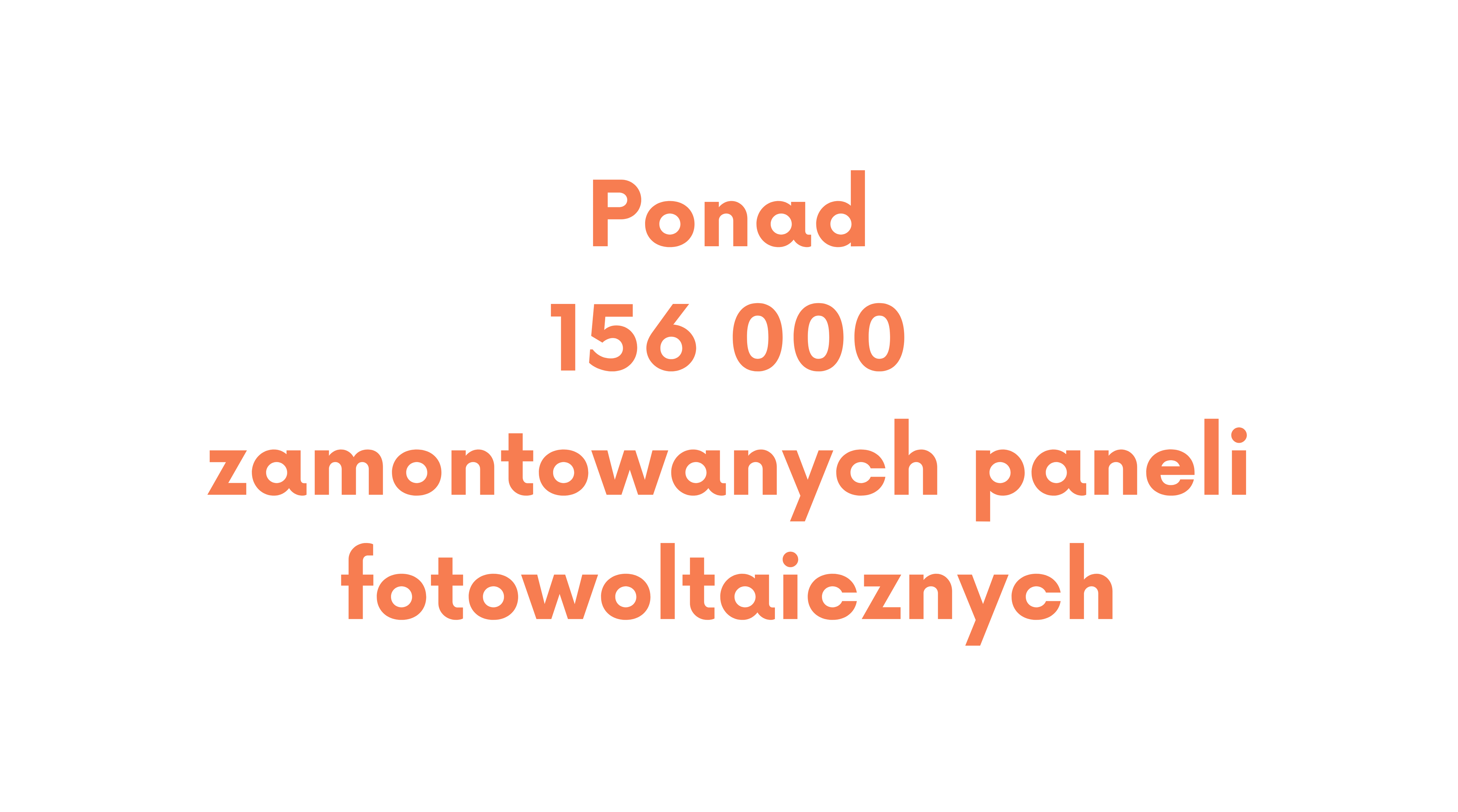 160 000- liczba zainstalowanych paneli