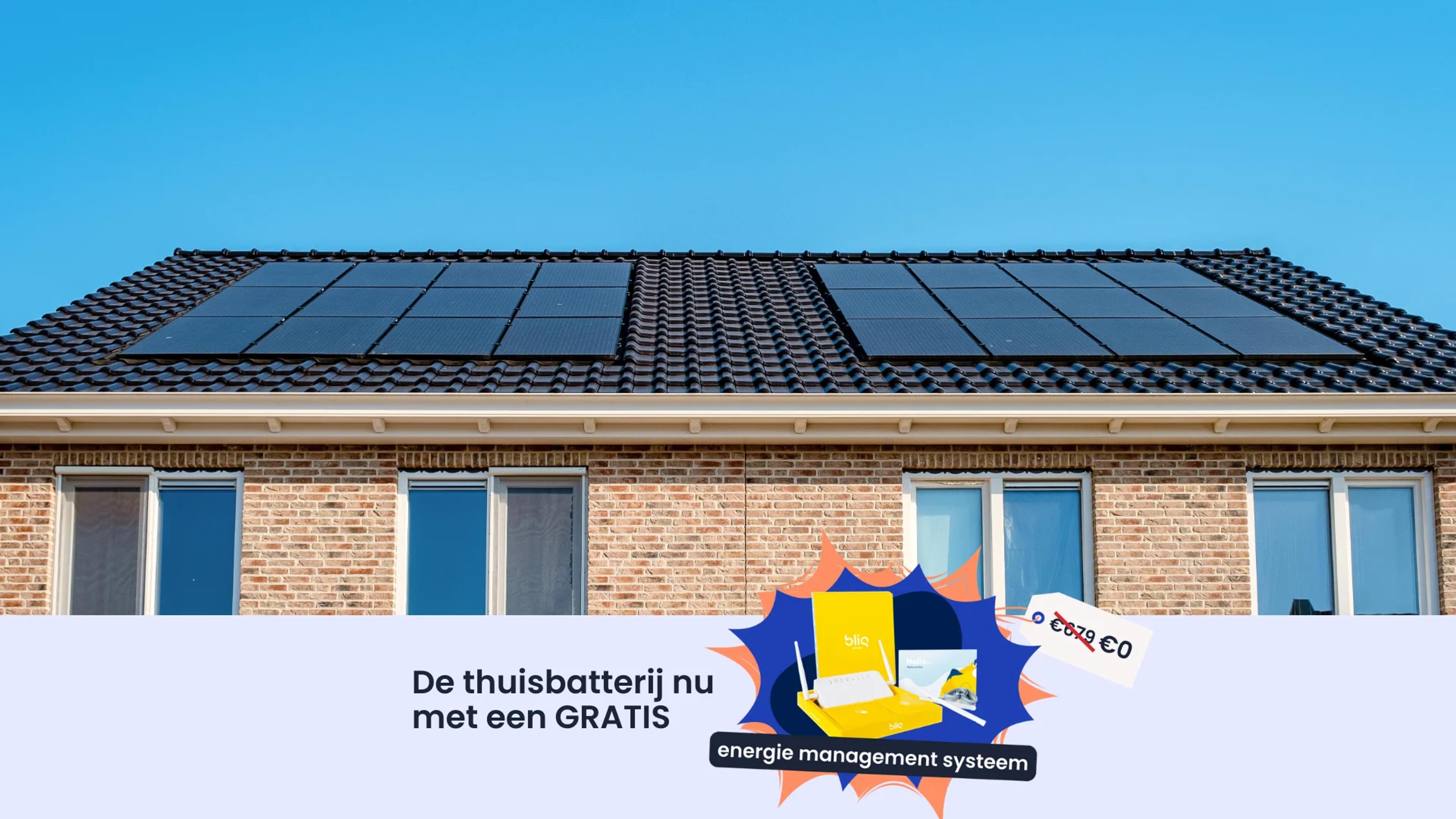 Thuisbatterij opslag zonnepanelen