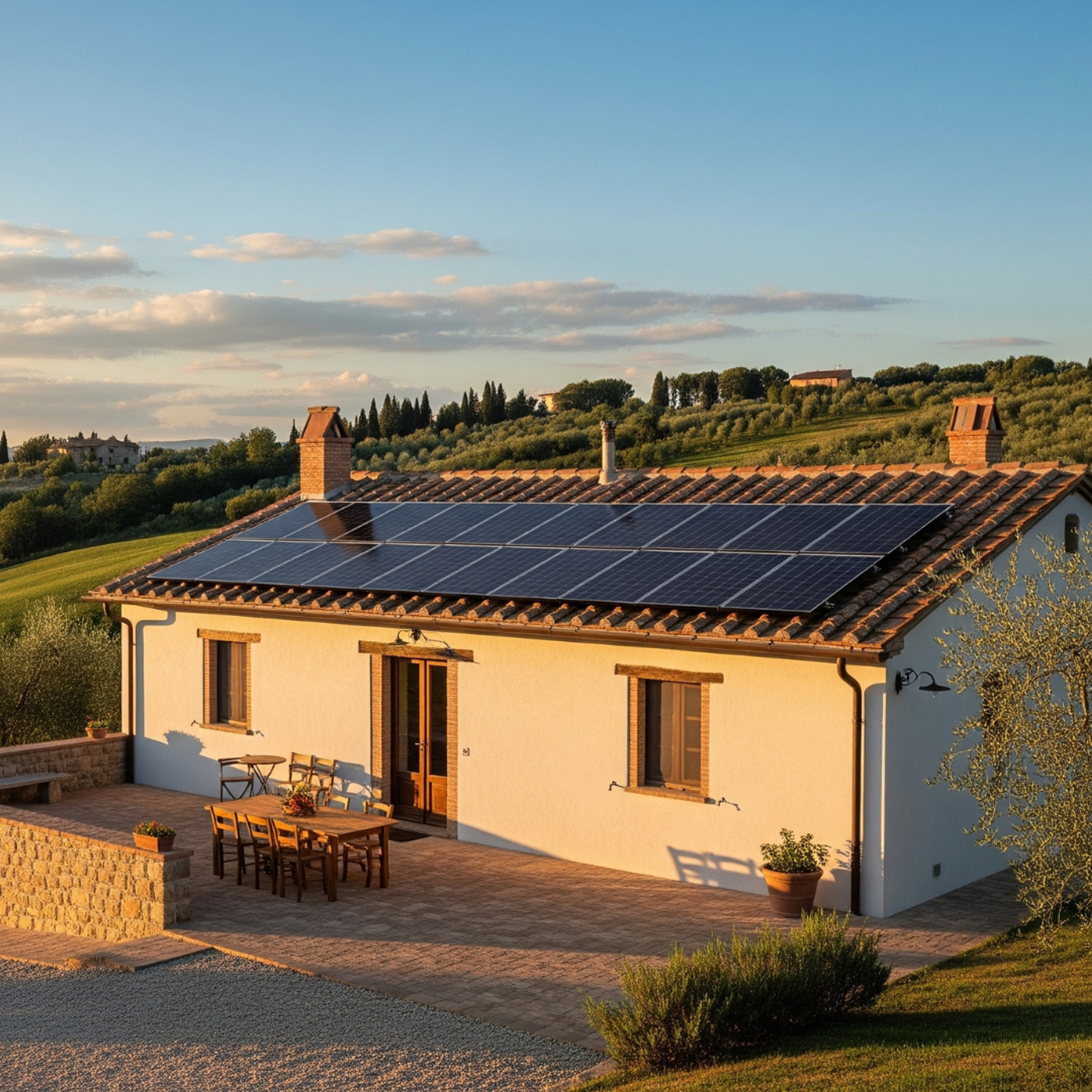 casa con fotovoltaico