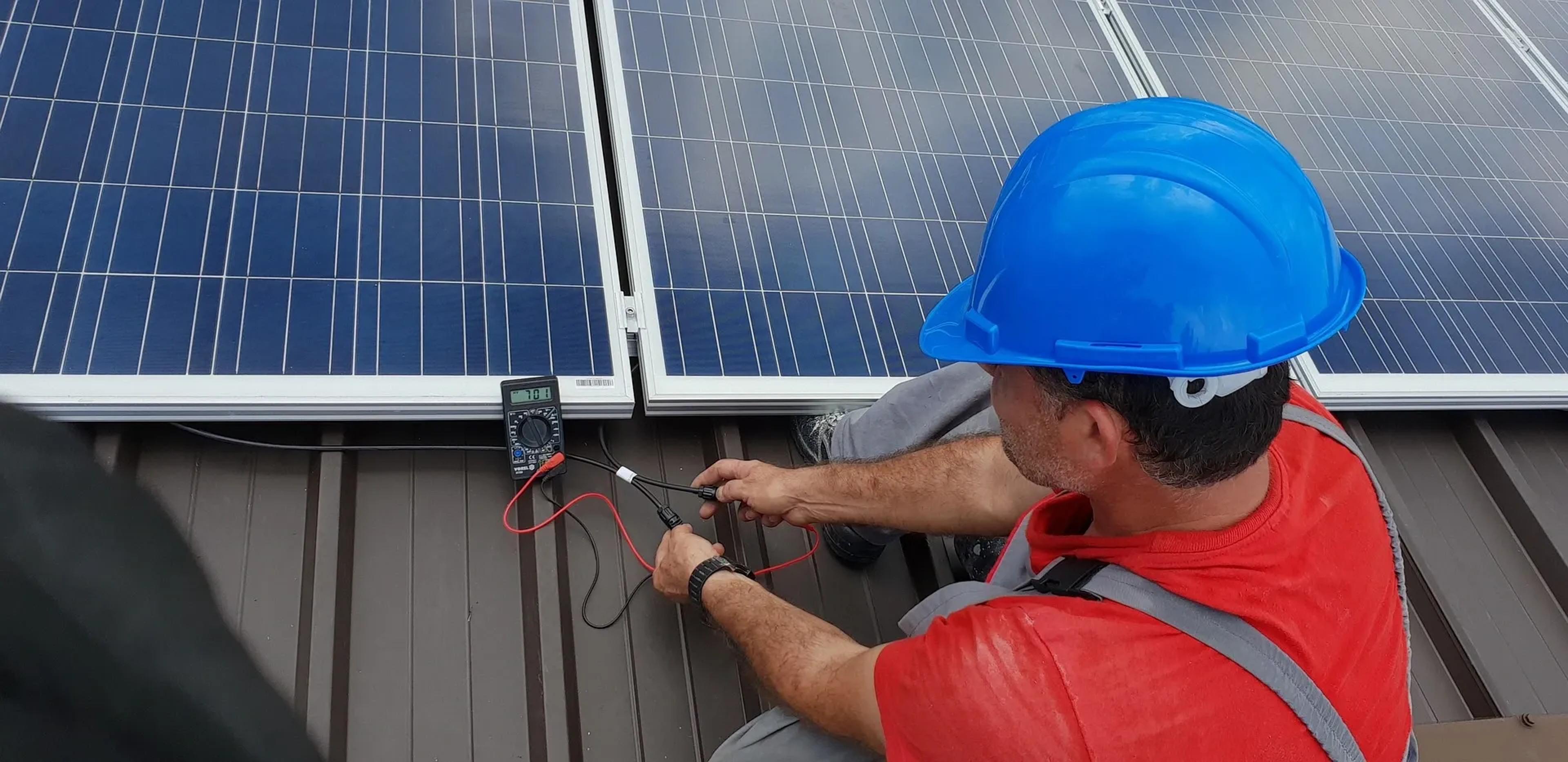 Installation of solar panels in the UK