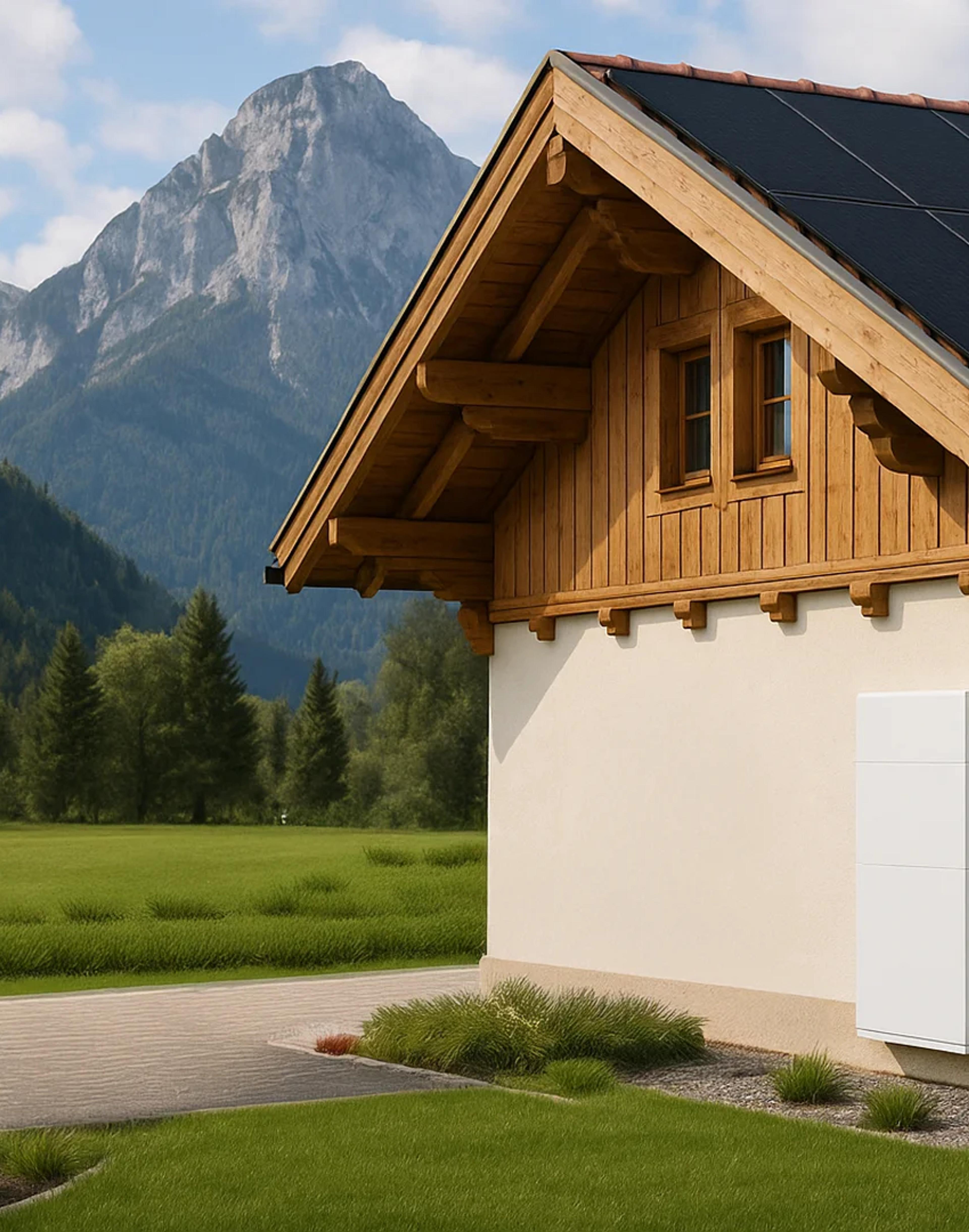 Haus mit PV und Speicher