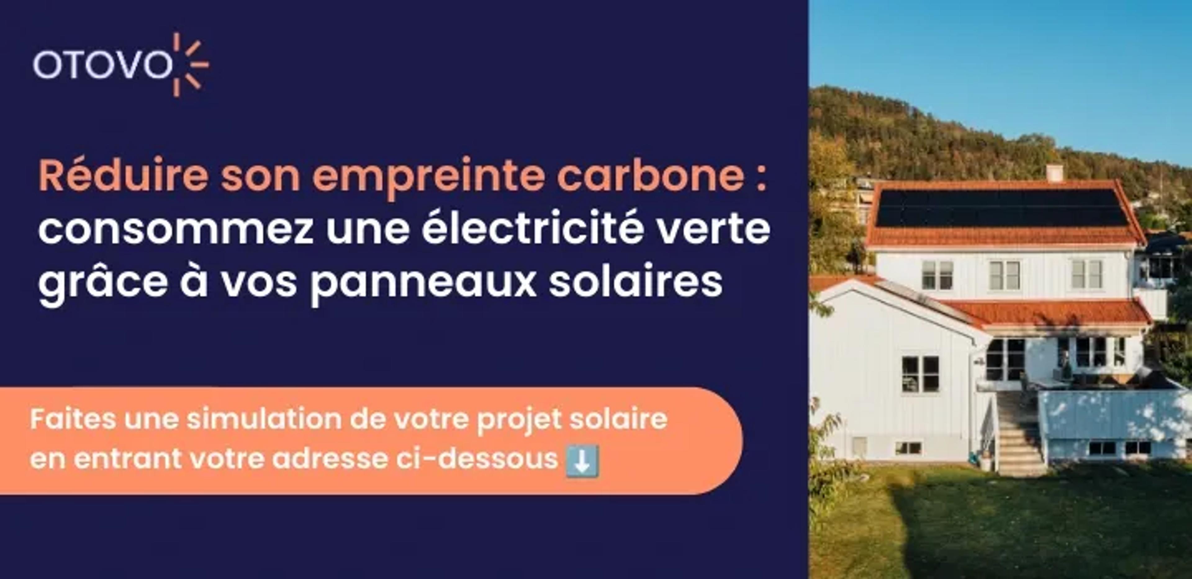 réduire son empreinte carbone grâce à des panneaux solaires