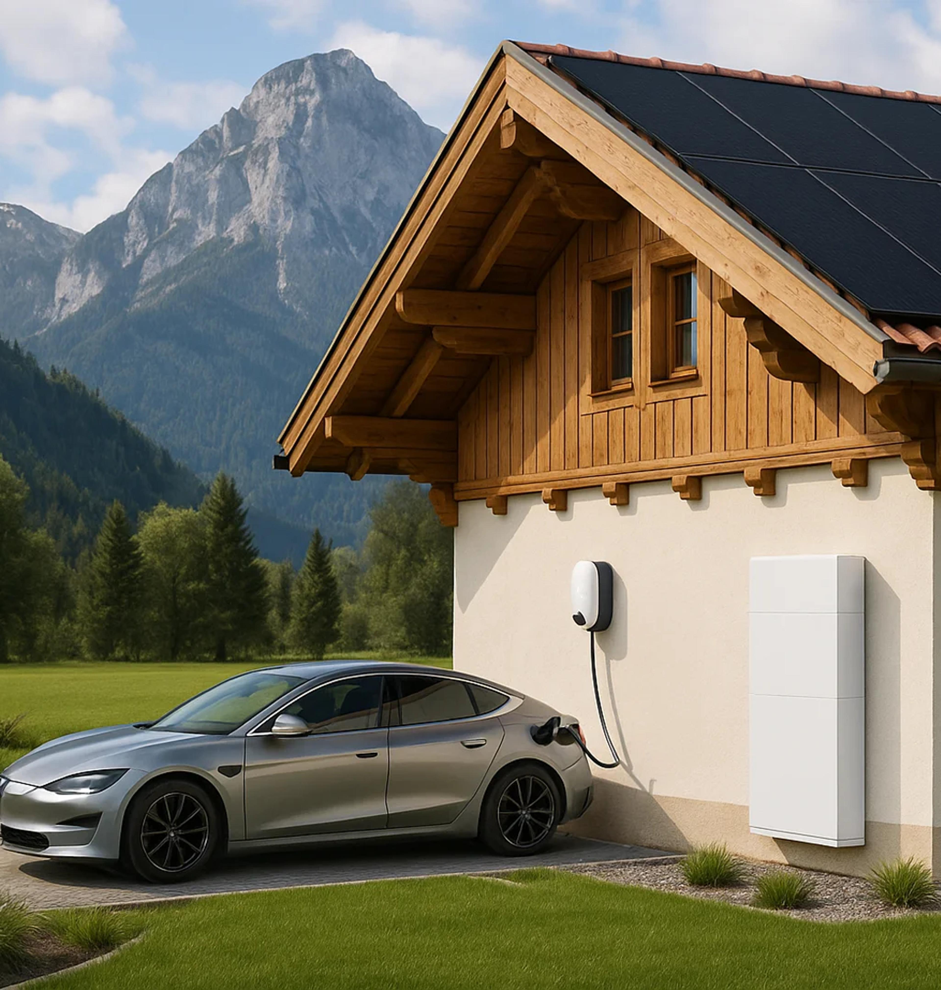 Haus mit PV, Speicher, Wallbox und ein E-Auto