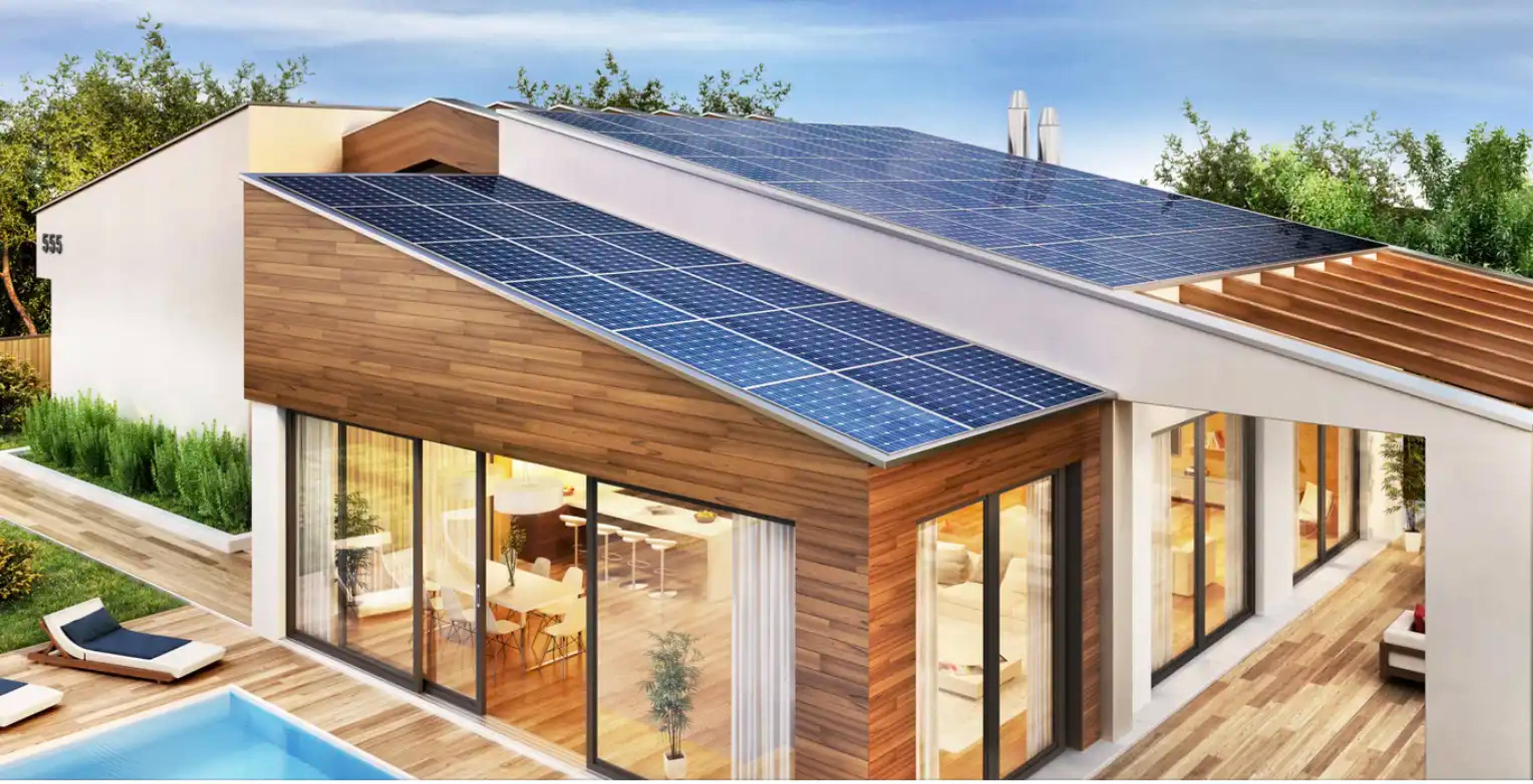 Indach Photovolataikanlagen fügen sich nahtlos ins Erscheinungsbild des Hauses ein