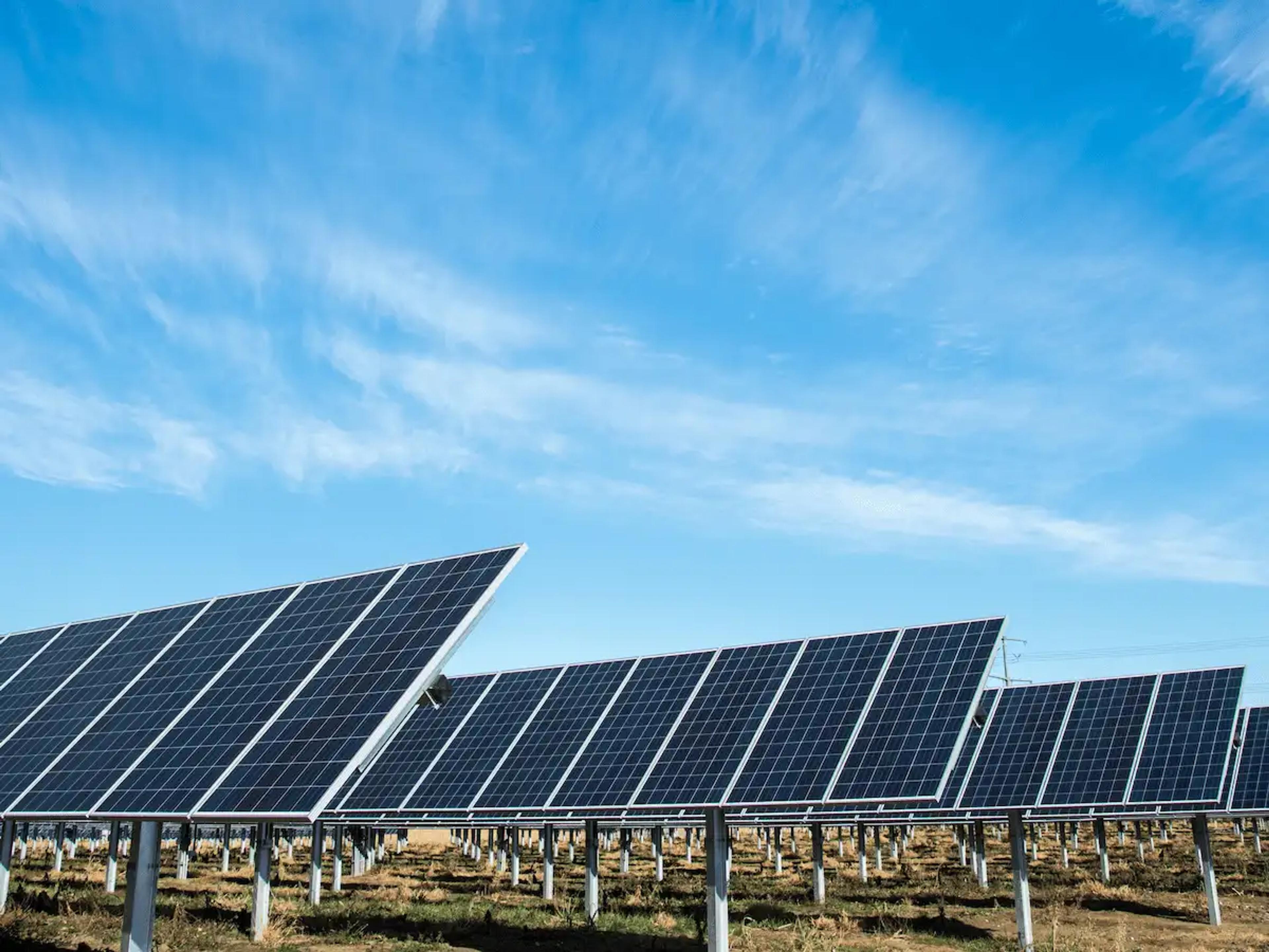 Industrielle Solaranlage