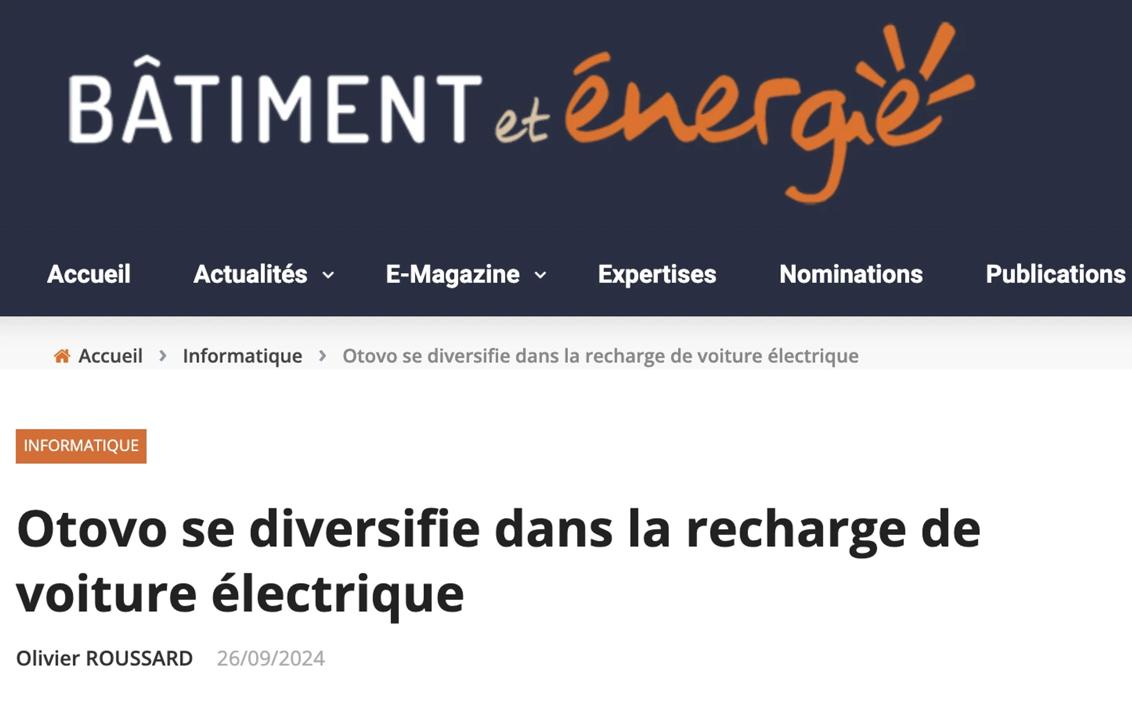 article bâtiment et énergie