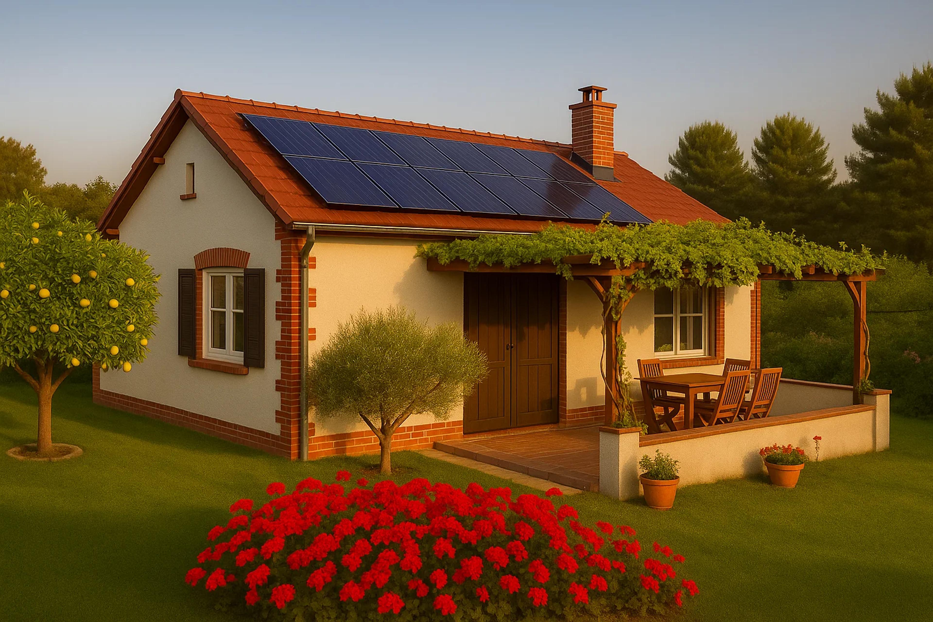 Haus mit PV