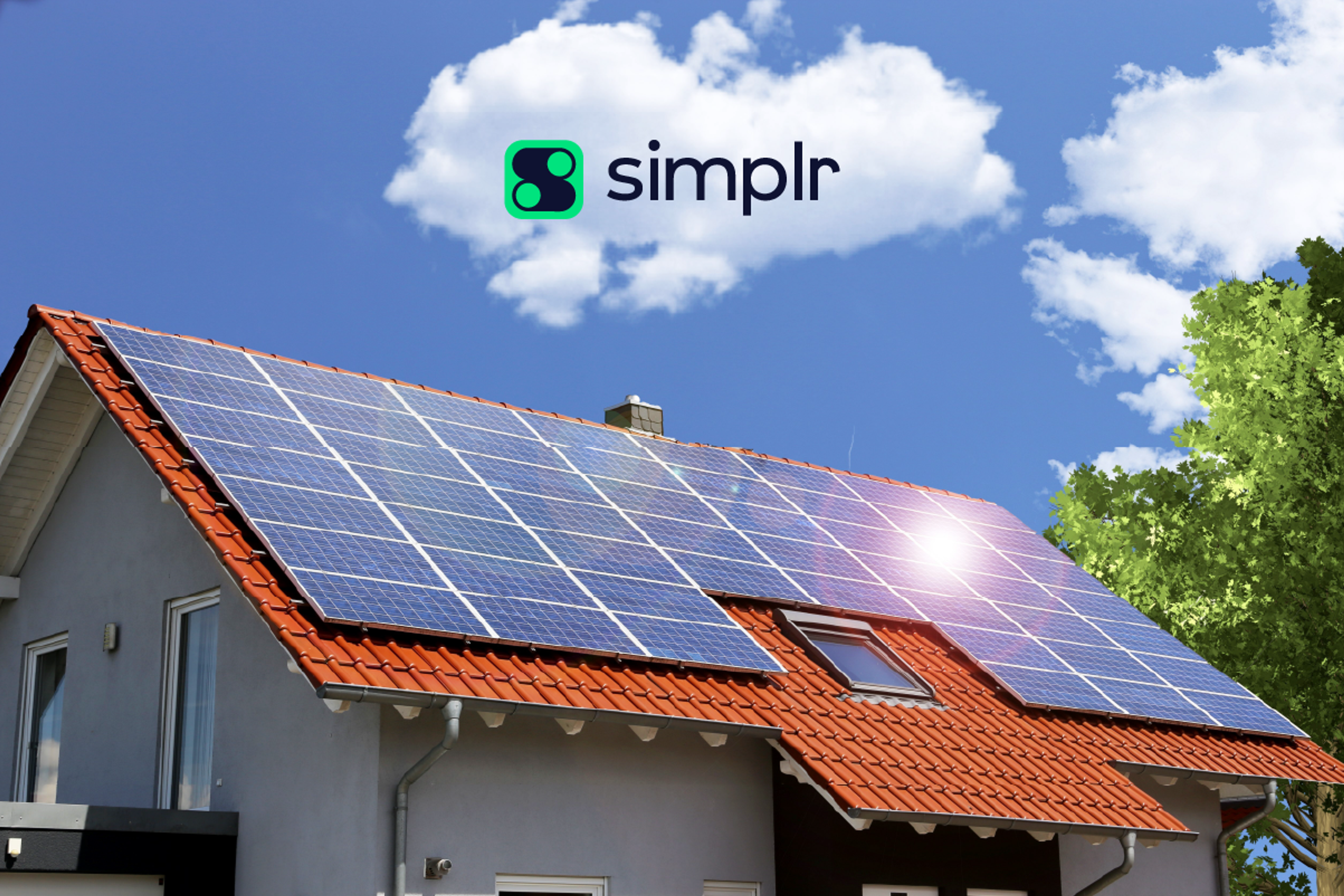 solar panels on roof