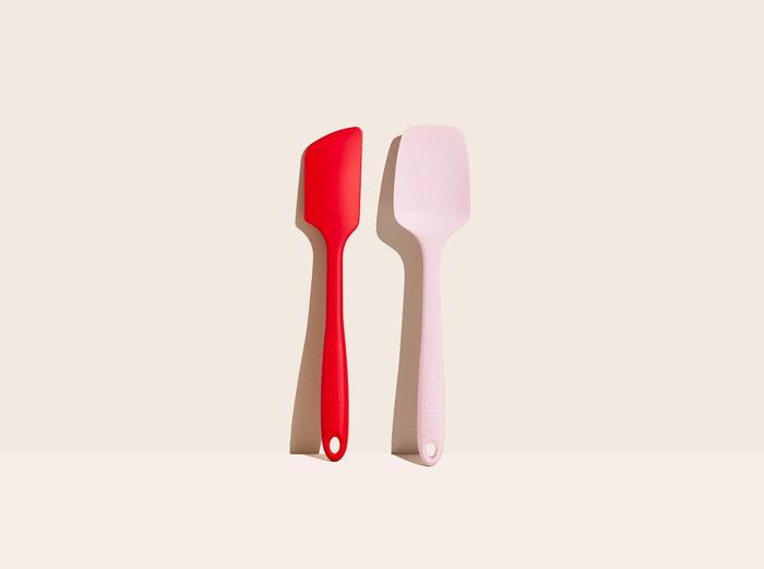 Hover Image for Ultimate Spatula & Spoonula Set - Red & Light Pink