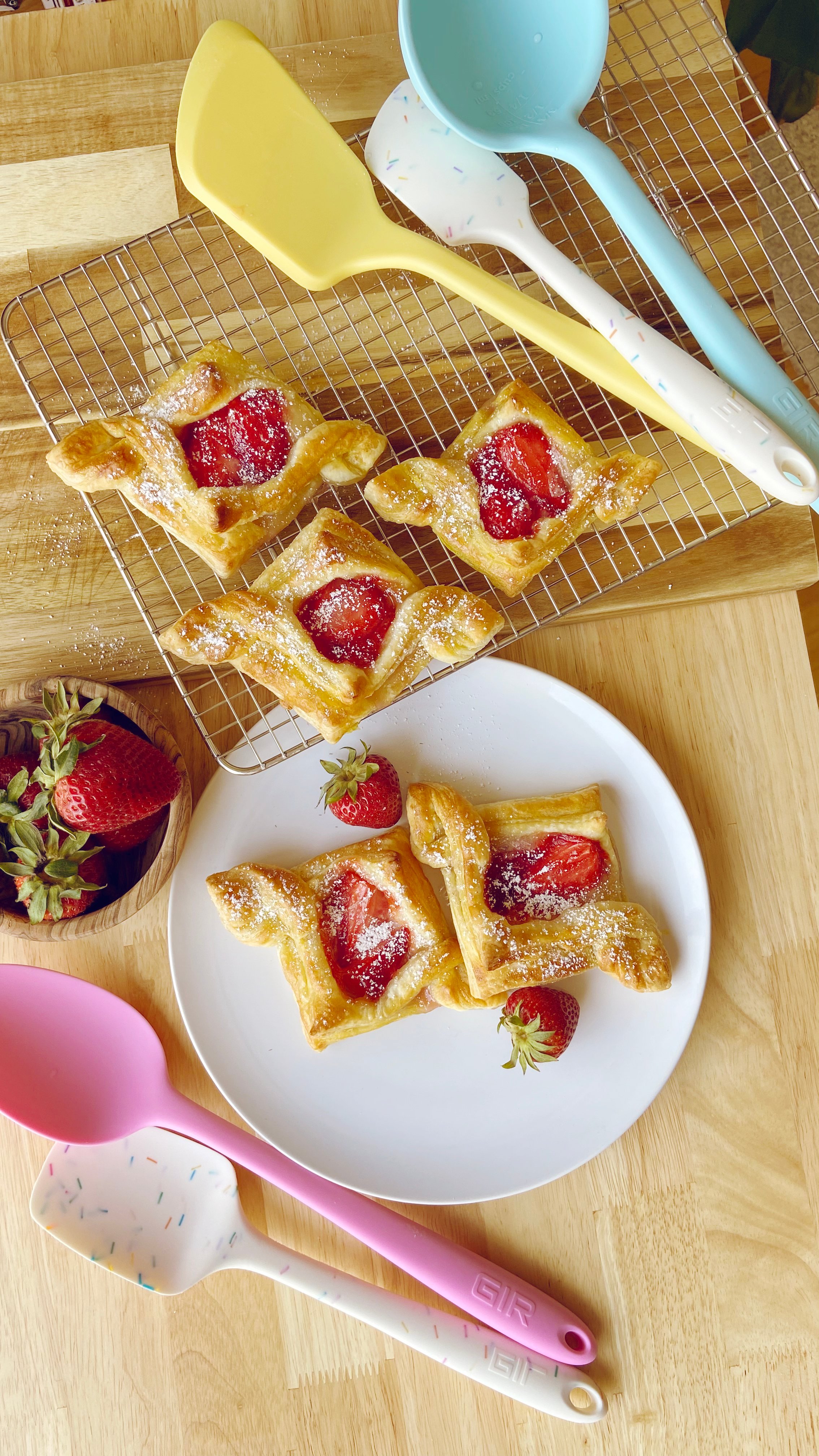 Image for Roasted Strawberry and Cream Cheese Danish