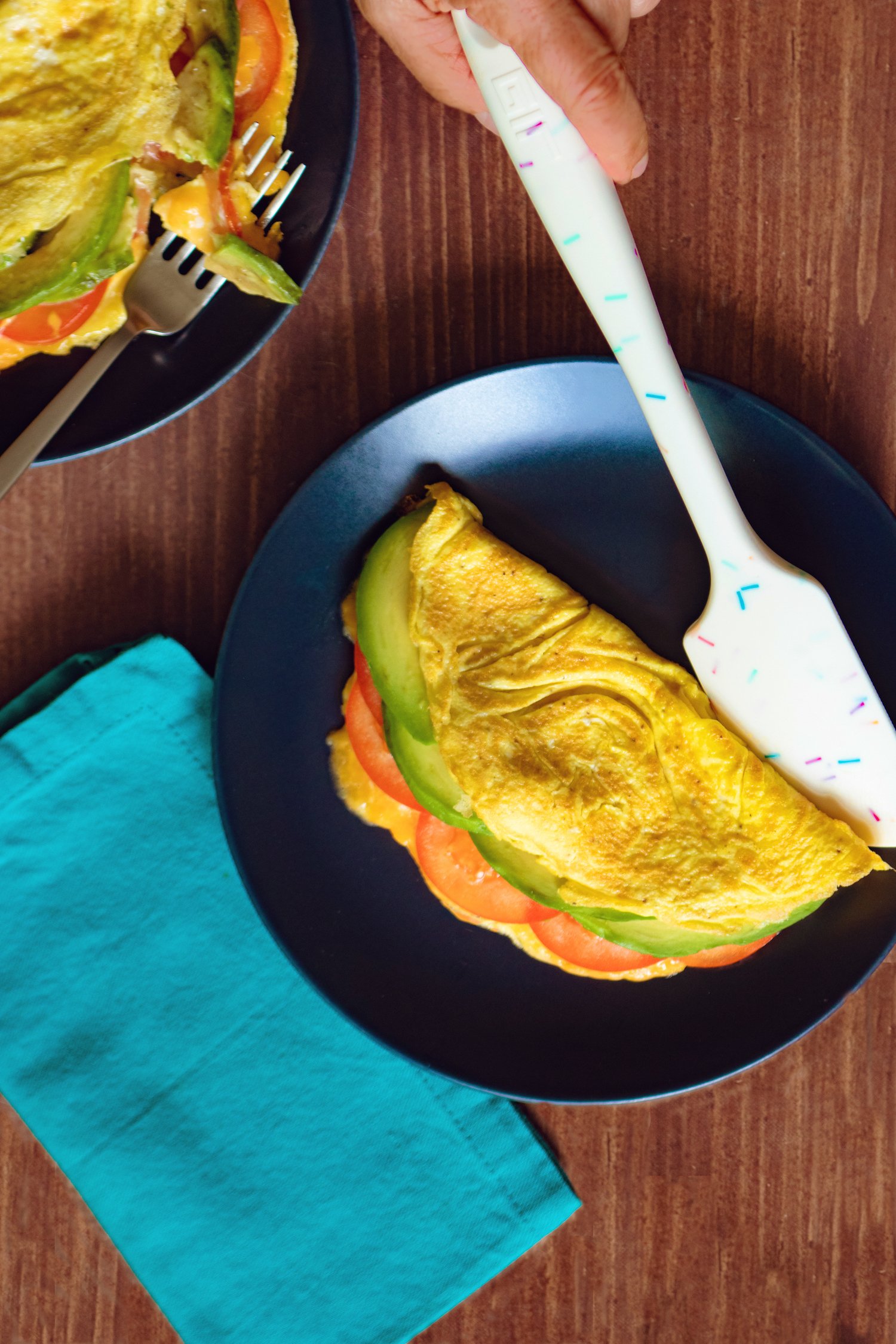 Image for Avocado, Tomato and Cheddar Omelet