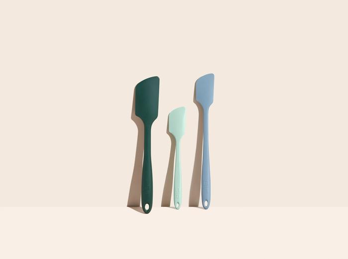 Image for 3-Piece Spatula Set - Dark Green & Mint & Slate