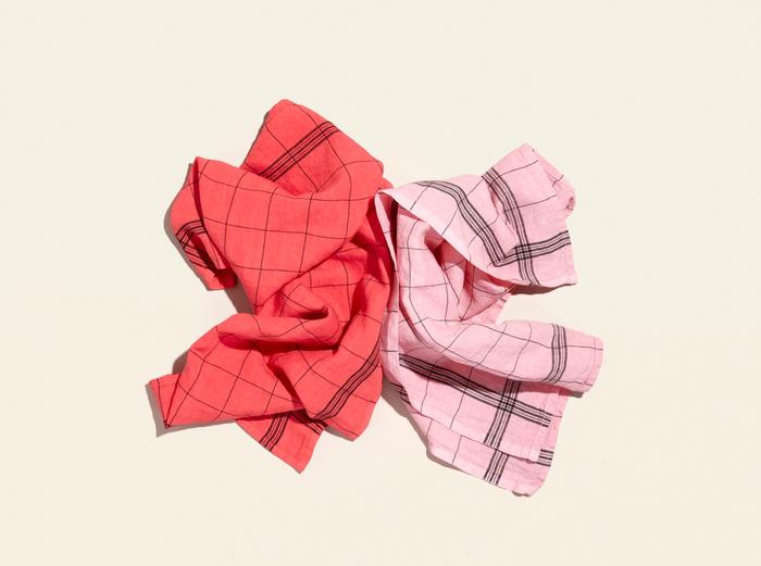 Hover Image for Tea Towels - Set of 2 - Red / Pink