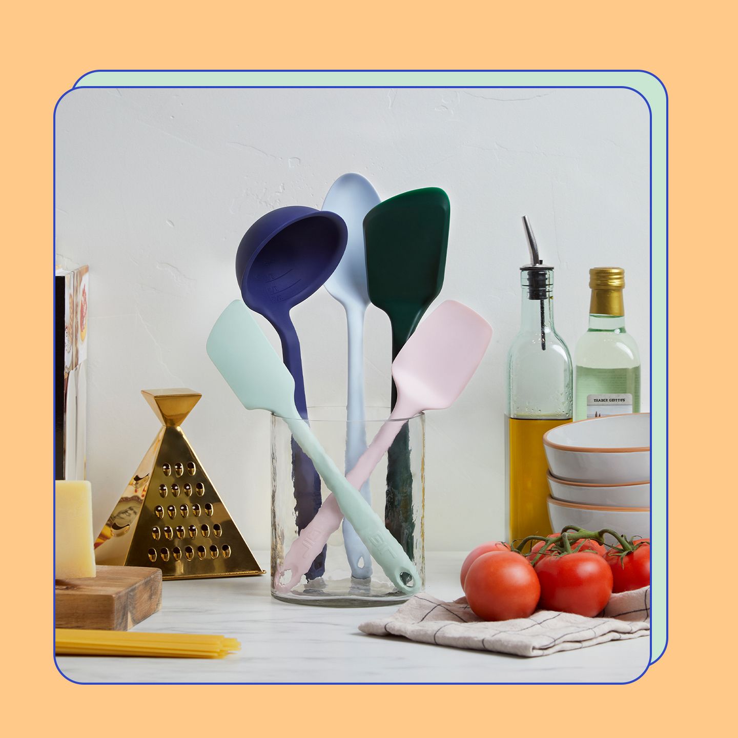 Variety of GIR products on a kitchen themed background.