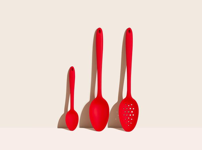 Image for 3-Piece Spoon Set - Red / 3-Piece