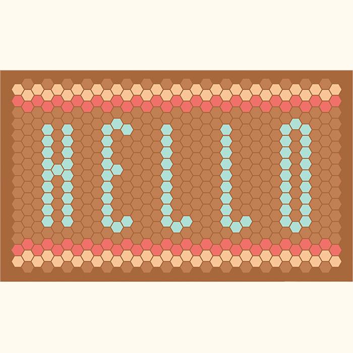Image for Tile Mat Inspiration - Greetings - Mosaic Hello