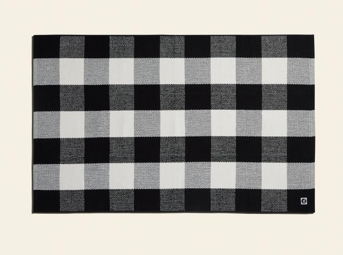 Image for Tile Mat Rug - Checkered Black