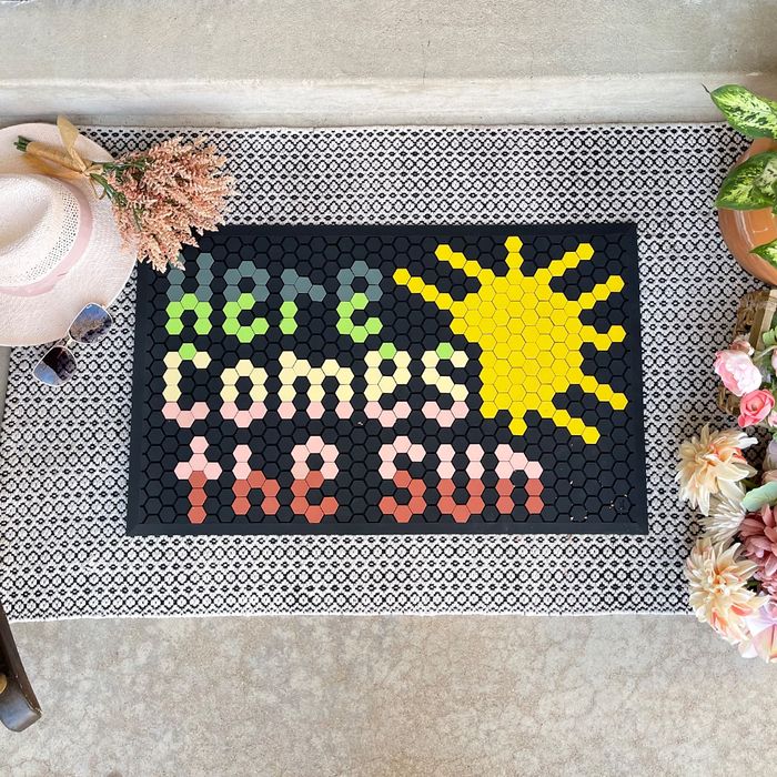 Image for UGC - Black Standard Tile Mat - Here Comes the Sun