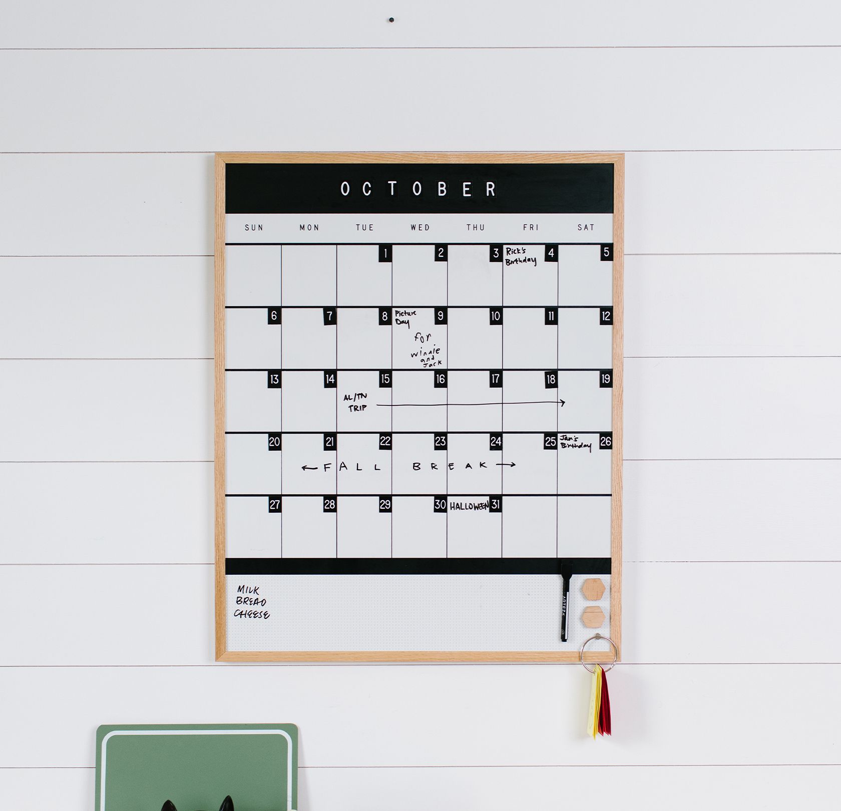 Block Monthly Calendar