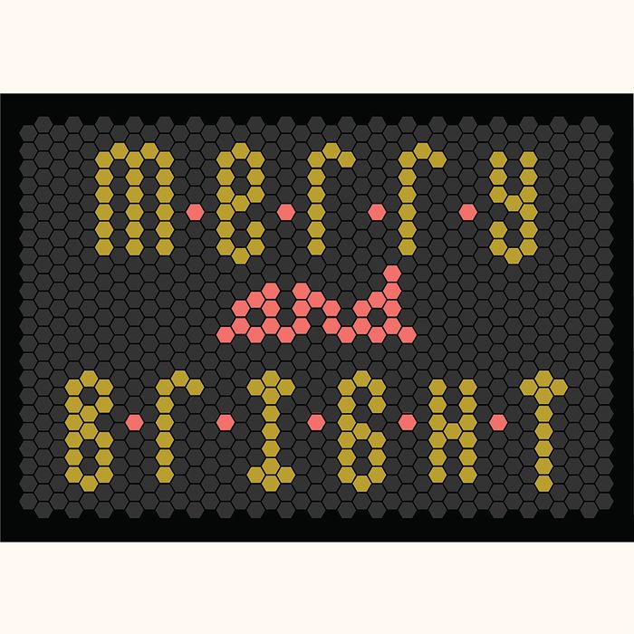 Image for Tile Mat Inspiration - Seasonal - Black Merry Bright
