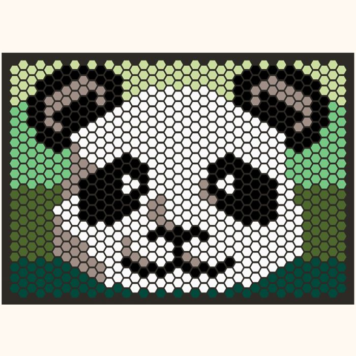 Image for Tile Mat Inspiration - Tile Mat Sisters - Panda Head