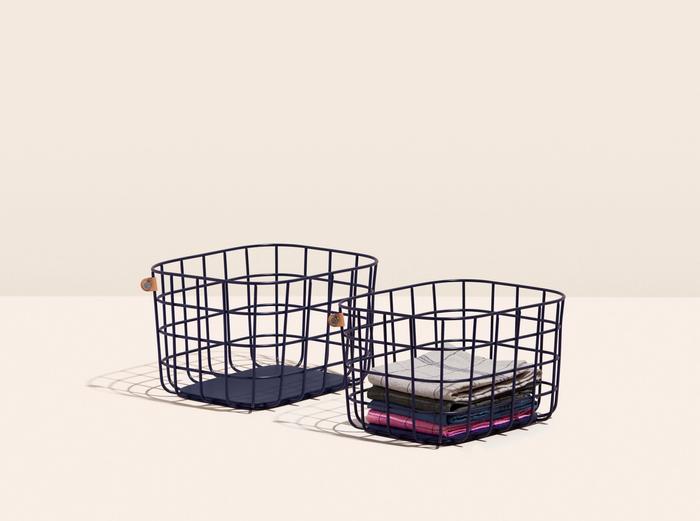 Image for The Original Medium Wire Baskets - Navy