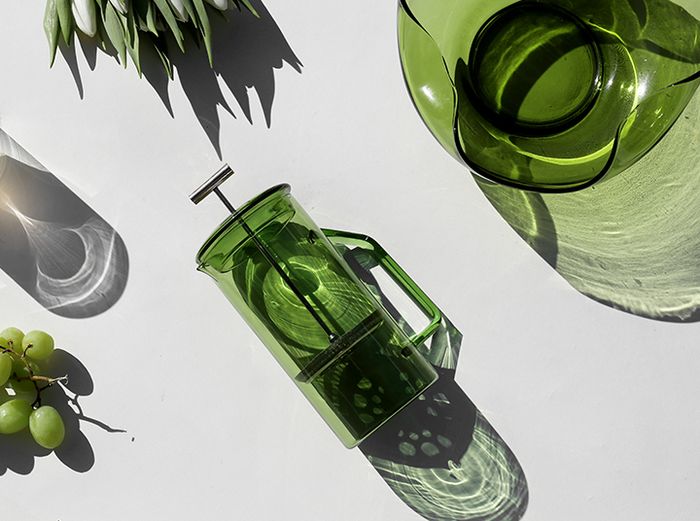 Hover Image for Glass French Press - Verde
