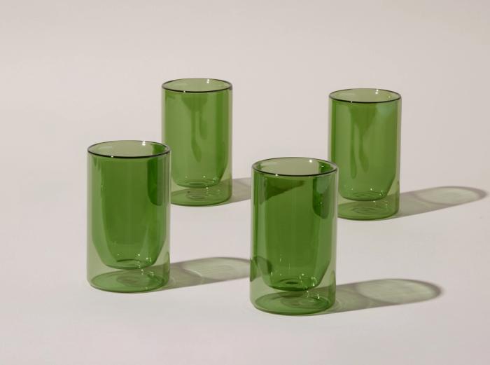 Hover Image for Double Wall Glasses - Pack of 4 - Verde / 12 oz