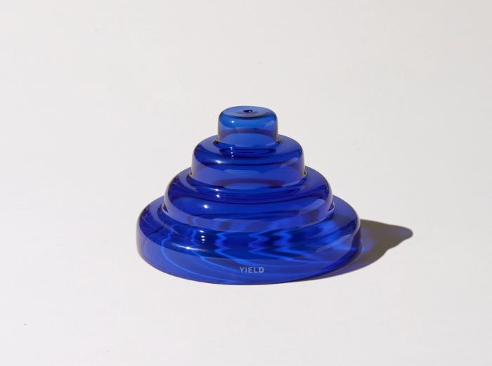 Image for Glass Meso Incense Holder - Cobalt