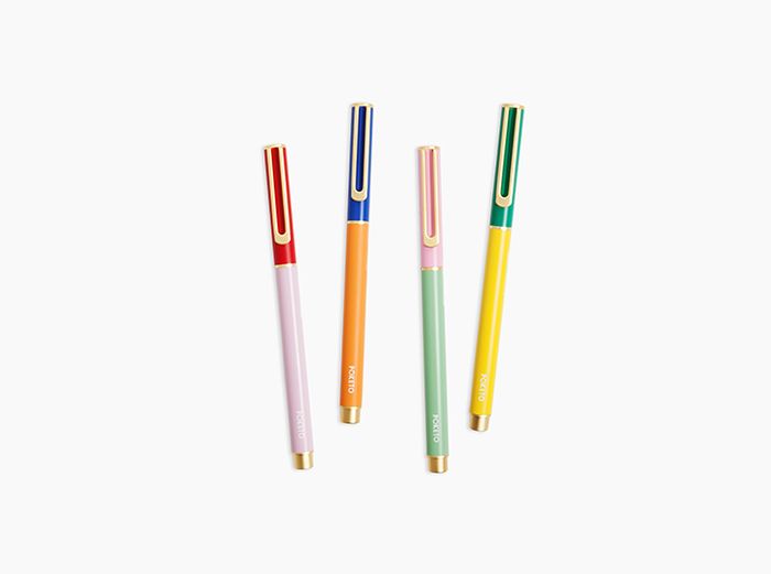 Image for Colorblock Cap Pens - Set of 4