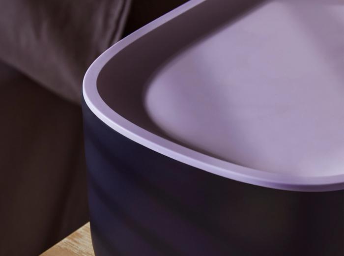 Hover Image for Small Storage Bins - Set of 2 - Lavender Lids (+$8) / Navy