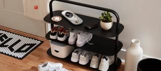 Image 3 for PDP - Hero - Black Entryway Rack Hotspot- 0921