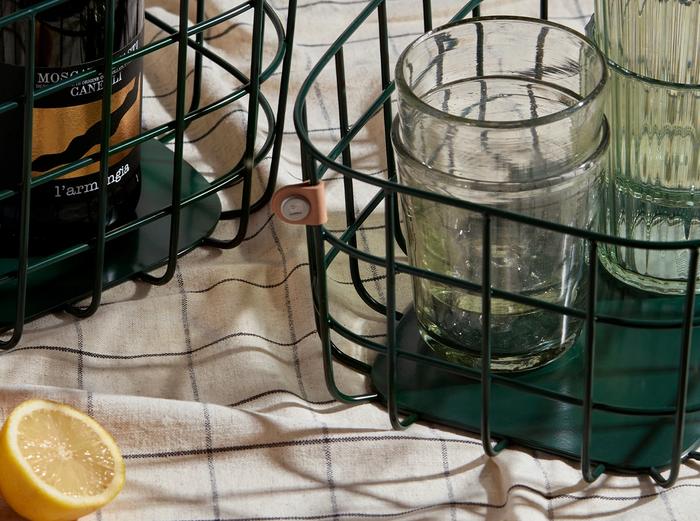 Hover Image for Medium Wire Baskets - Set of 2 - Dark Green