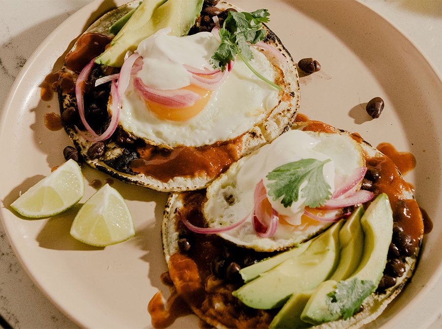 Image for Huevos Rancheros with Avocado & Pickled Red Onions