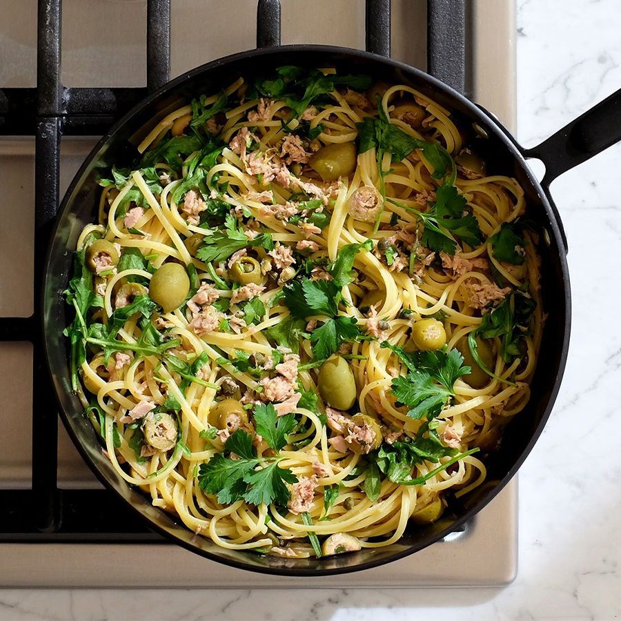 Image for Mediterranean Pasta with Tuna and Greens