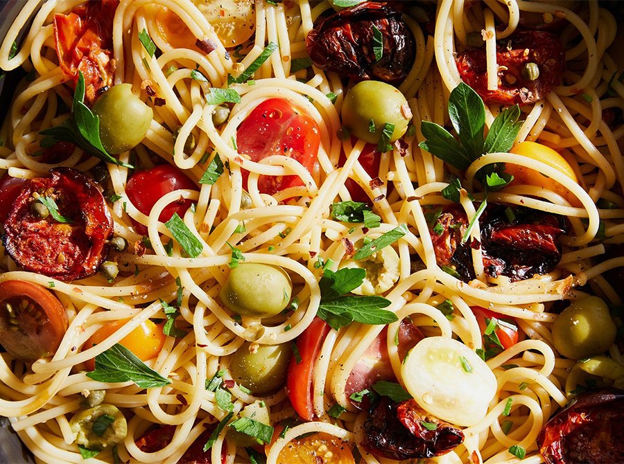 Image for Summer Puttanesca with Heirloom Cherry Tomatoes & Fresh Parsley