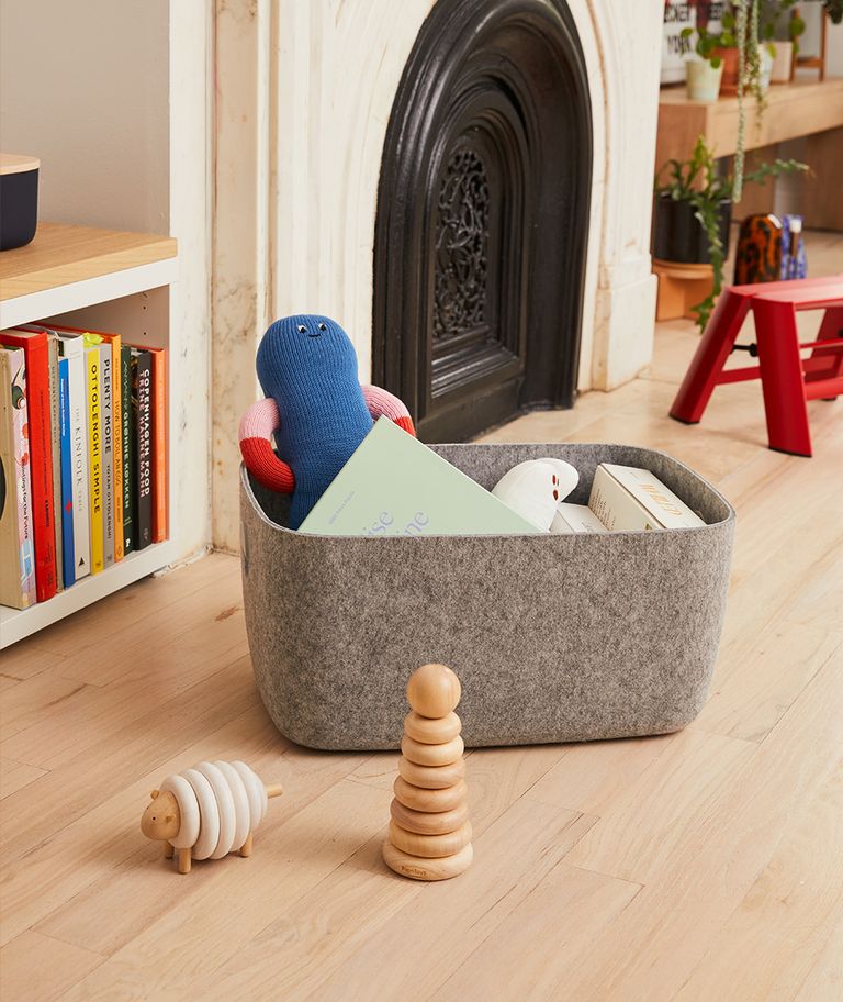 5050 Card - Cozy Living Room - Felt Bins - Mobile Image