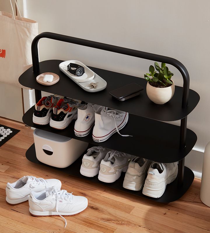 Image 3 for PDP - Hero - Black Entryway Rack Hotspot- 0921