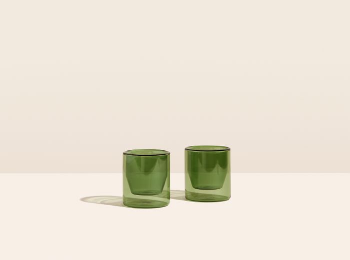 Image for Double-Wall 6oz Glasses - Set of Two - Verde