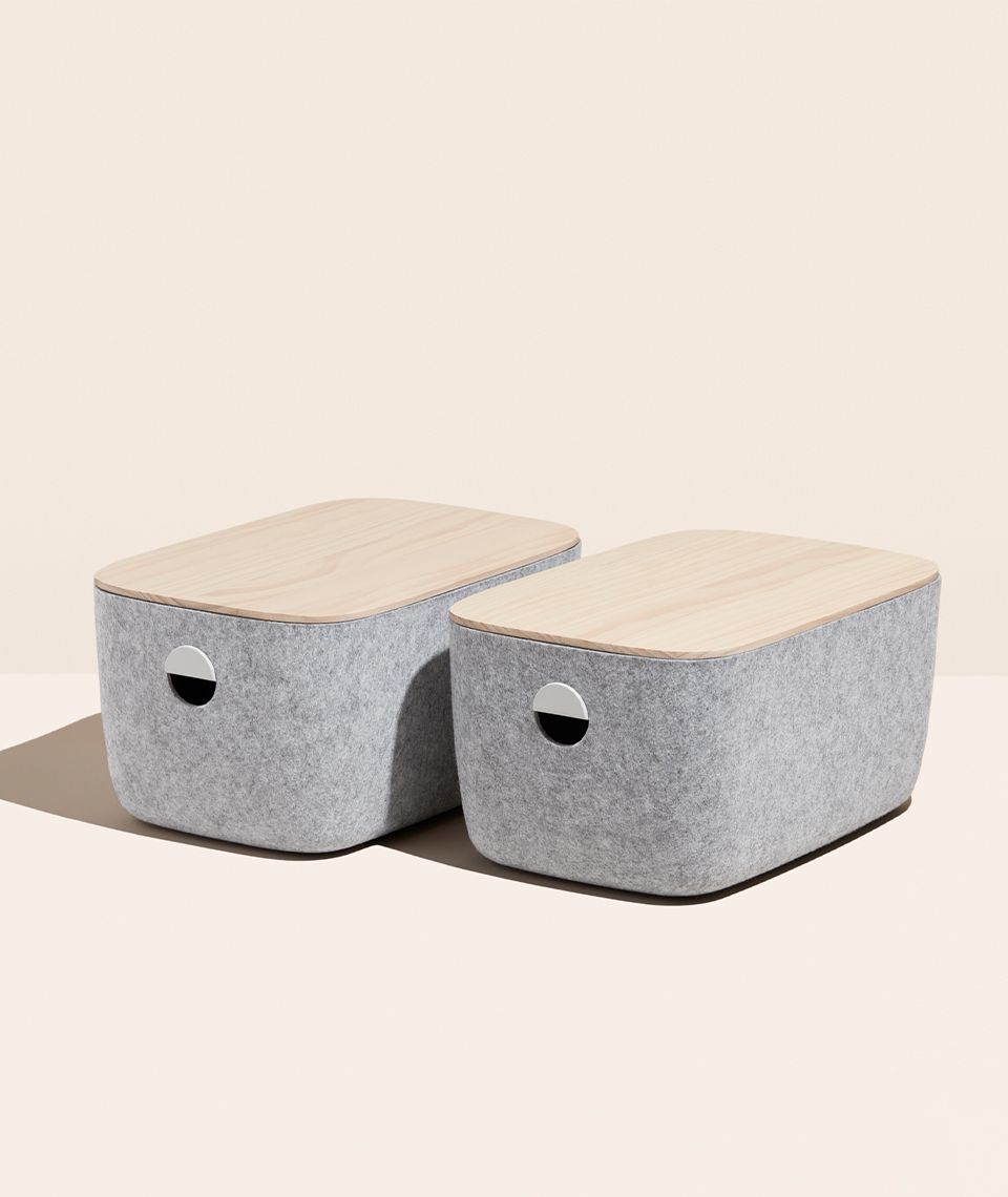 Open Spaces Felt Bins Product Shot
