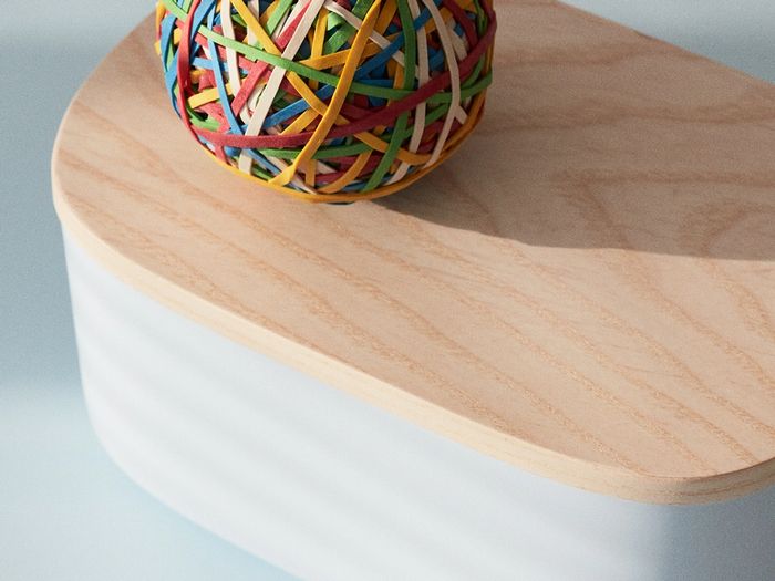 Hover Image for Small Storage Bins - Set of 2 - No Lids / Light Blue