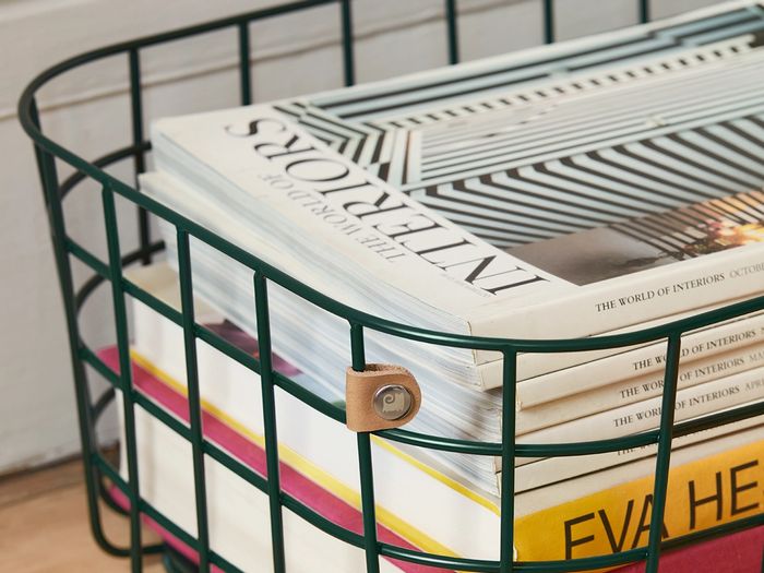 Hover Image for Large Wire Baskets - Set of 2 - Dark Green