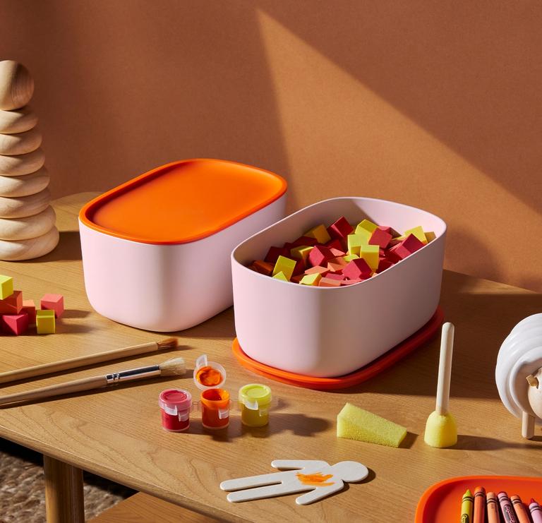 5050 Card - Small Storage Bins - Stackable Lid Design - Mobile Image