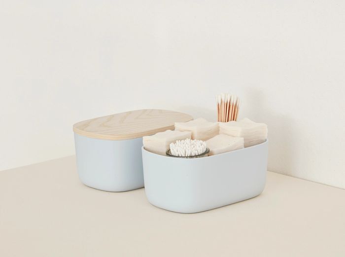 Image for Small Storage Bins - Set of 2 - No Lids / Light Blue