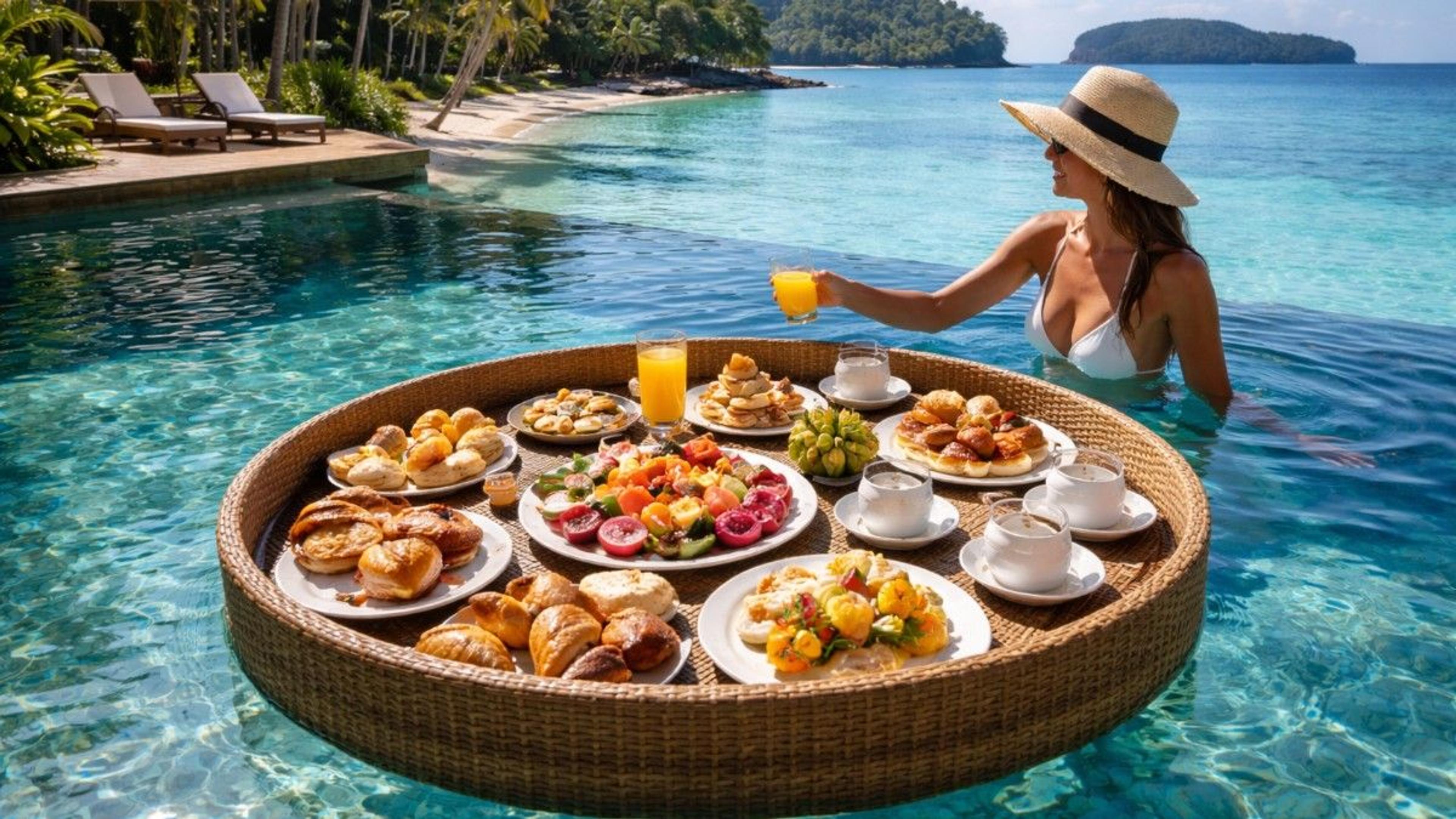 Floating Breakfast in Andaman