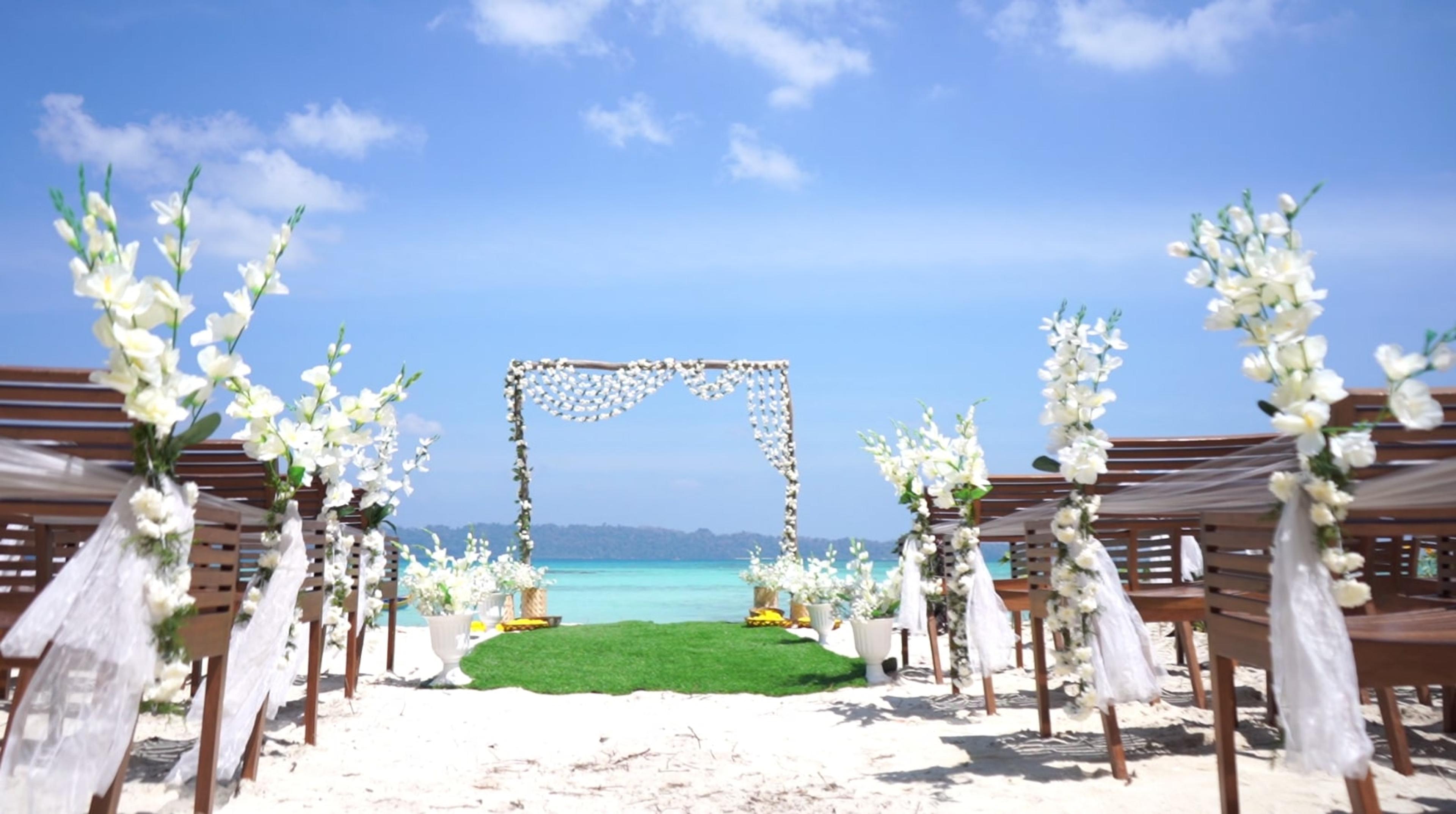 Beach Wedding at De Foret Resort, Havelock Beach Wedding at De Foret Resort, Havelock